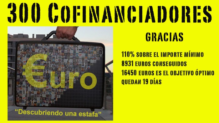 ¡GRACIAS A NUESTROS 300 COFINANCIADORES!