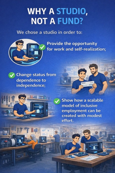Por qué abrimos un estudio y no una fundación