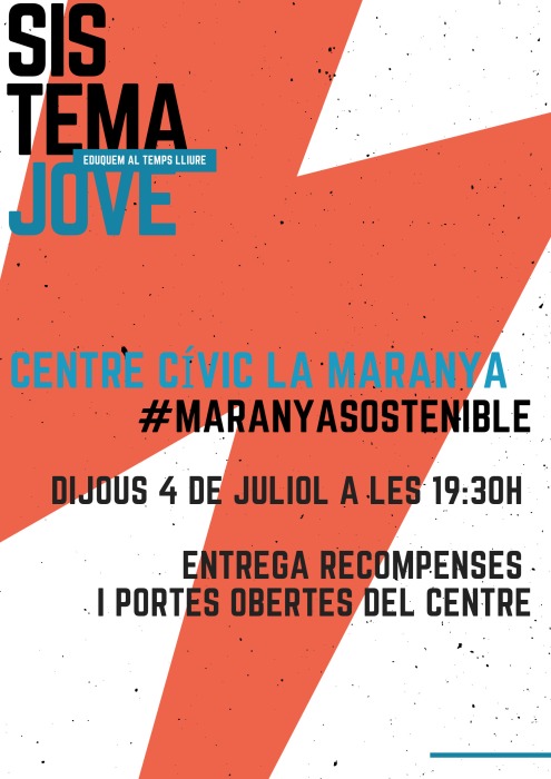 El dia 4 de juliol reserva't l'agenda!! Festa #MARANYASOSTENIBLE